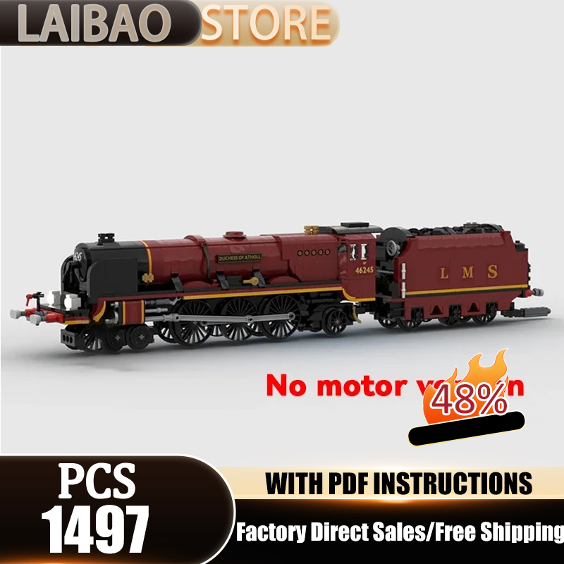 Lego Set City - Stadsautomodel Moc Bouwstenen Prinses Stoomlocomotief Technologie