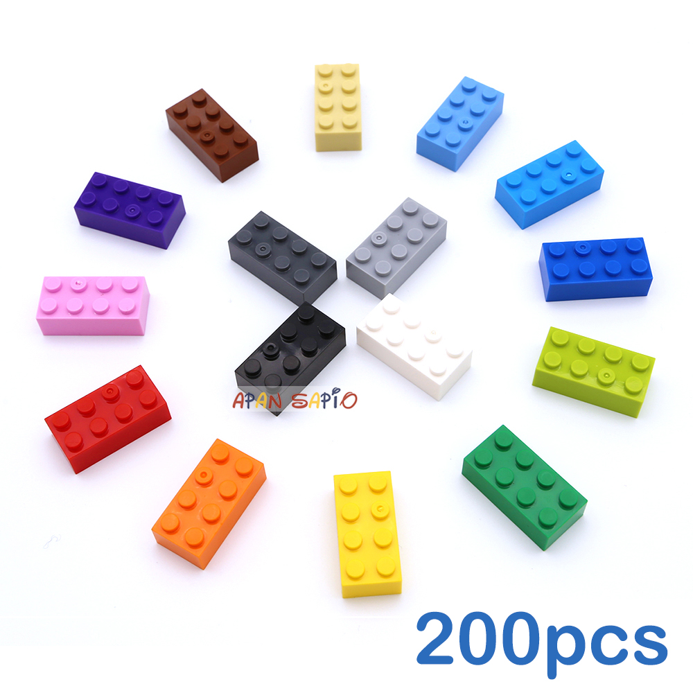 Lego Set City - 200 stks 2x4 Dot DIY Bouwstenen
