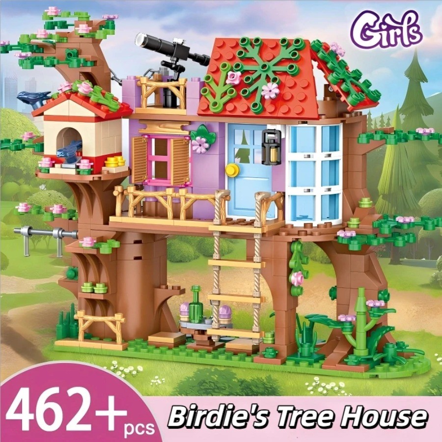 Lego Set City - 462pcs Stad Vrienden Vogel Boomhut Bouwstenen