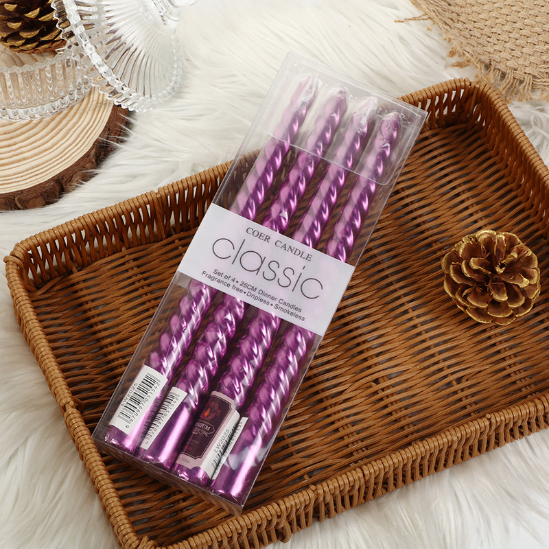 4 stuks Europese stijl lange-p - Holiday Candle Set recensie en prijs