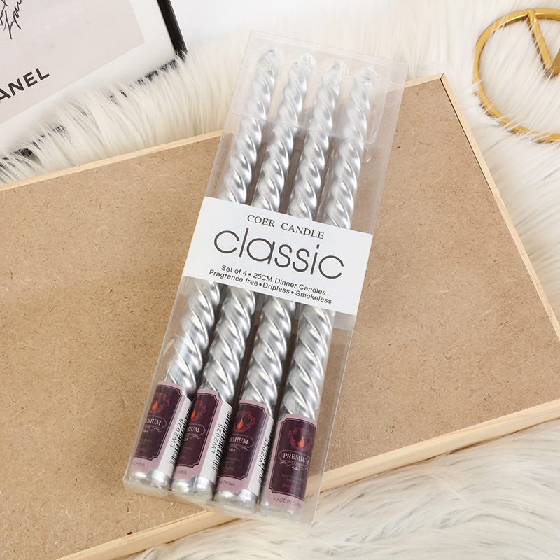4 stuks Europese stijl lange-p - Holiday Candle Set recensie en prijs