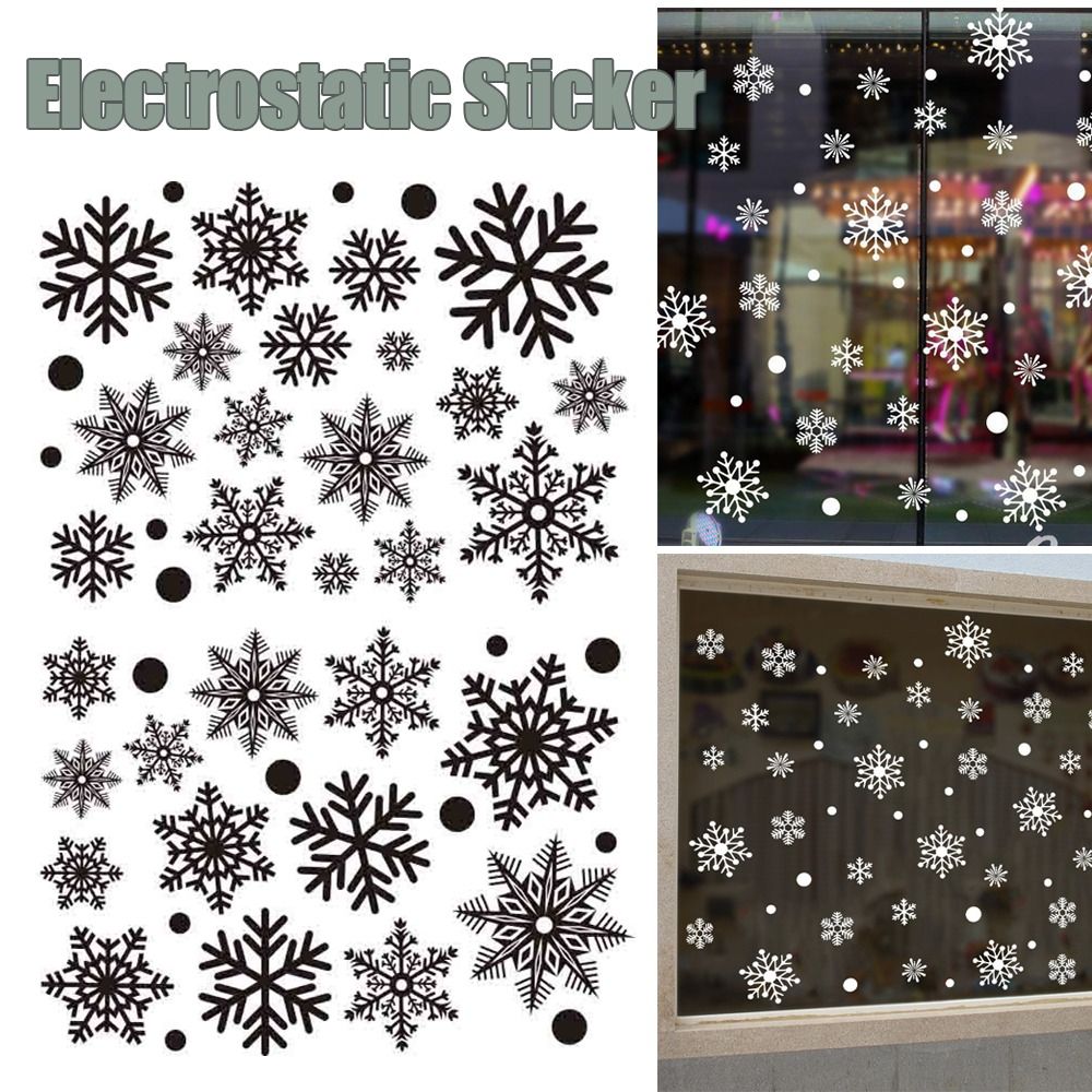 30 stuks PVC Kerst Sneeuwvlokk - Snowflake Window Decal recensie en prijs