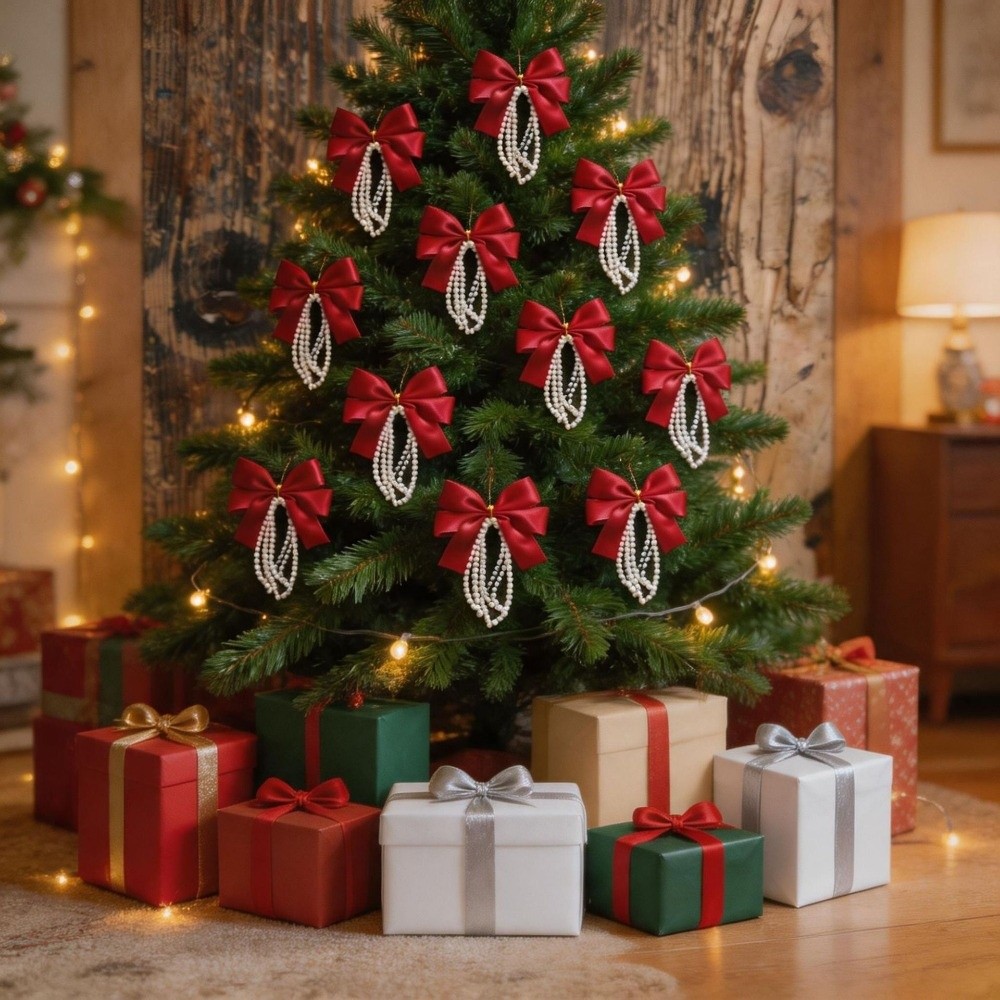12-delige set kerstboomstrikke - Gift Box Wrap Set recensie en prijs