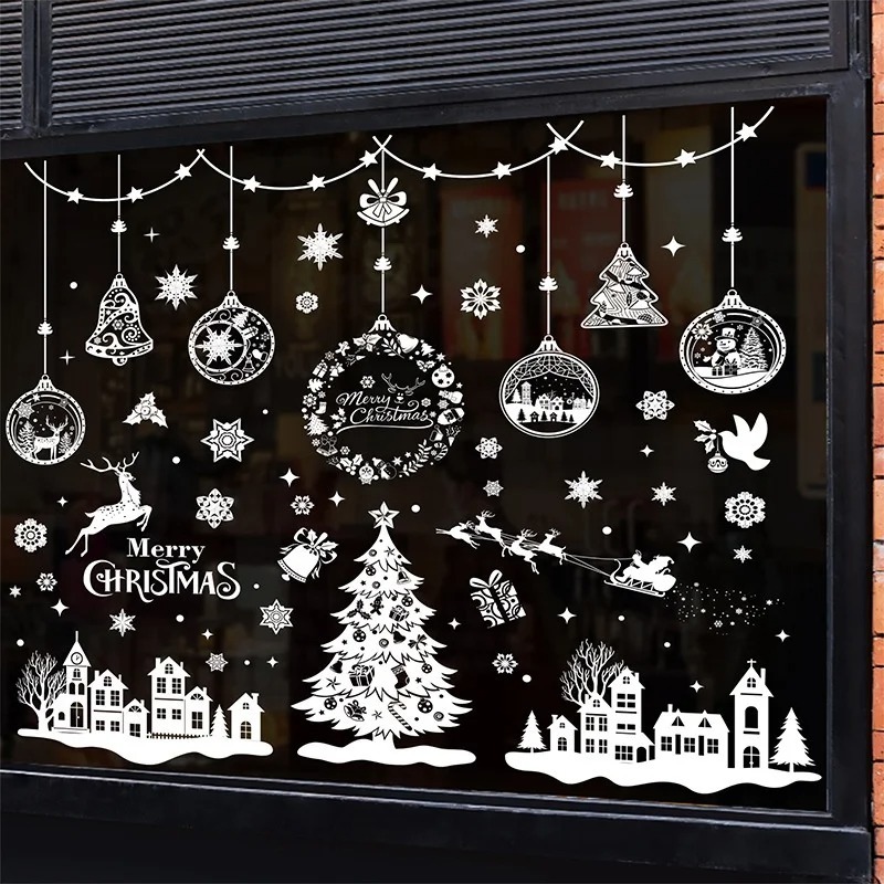 9 vellen, 243 stuks herbruikba - Snowflake Window Decal recensie en prijs