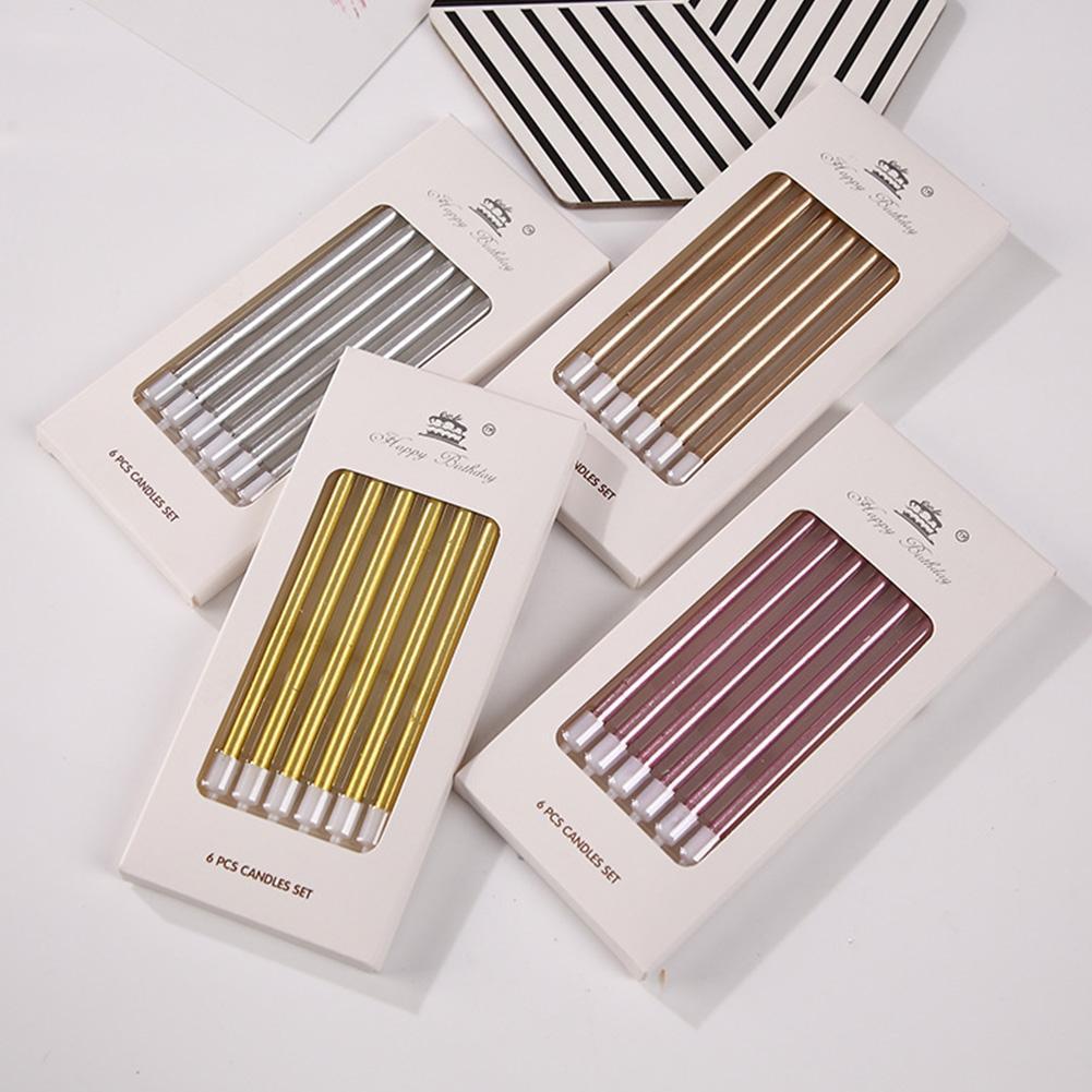 6/18 stks Metaal Goud Zilver V - Holiday Candle Set recensie en prijs