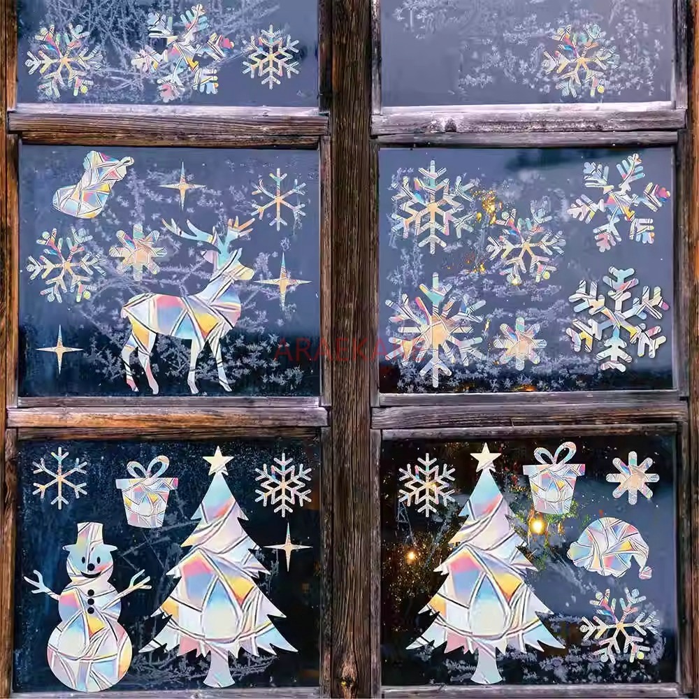 2 set elektrostatische kerstve - Snowflake Window Decal recensie en prijs