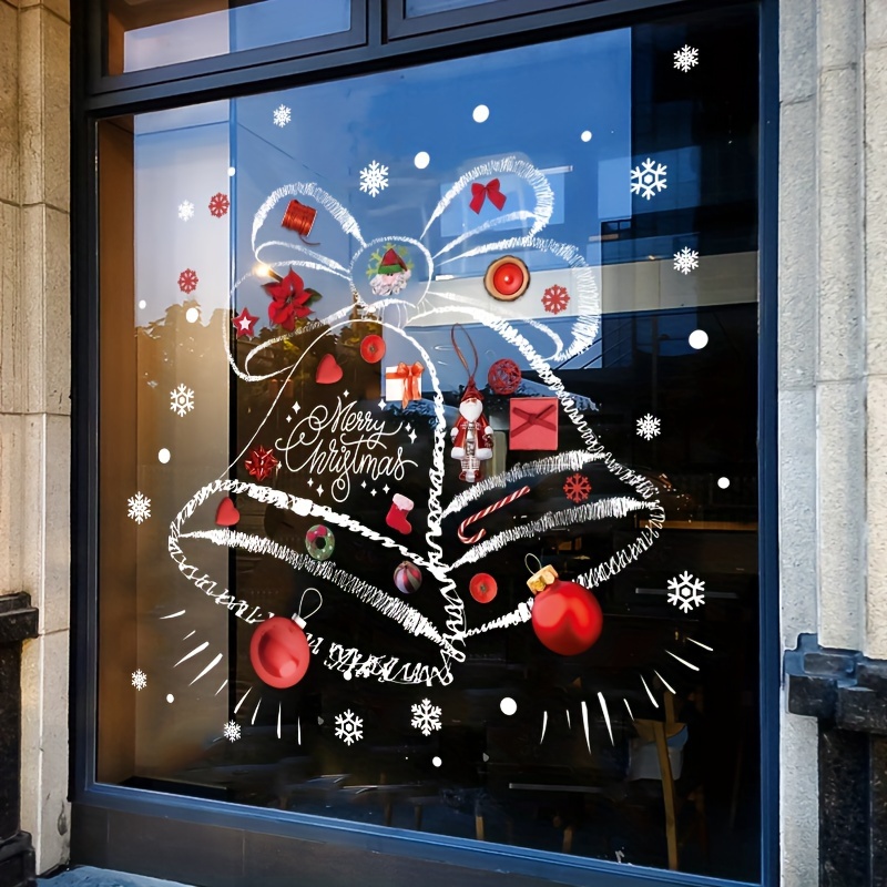 Kerststickers Sneeuwvlok Boom  - Snowflake Window Decal recensie en prijs