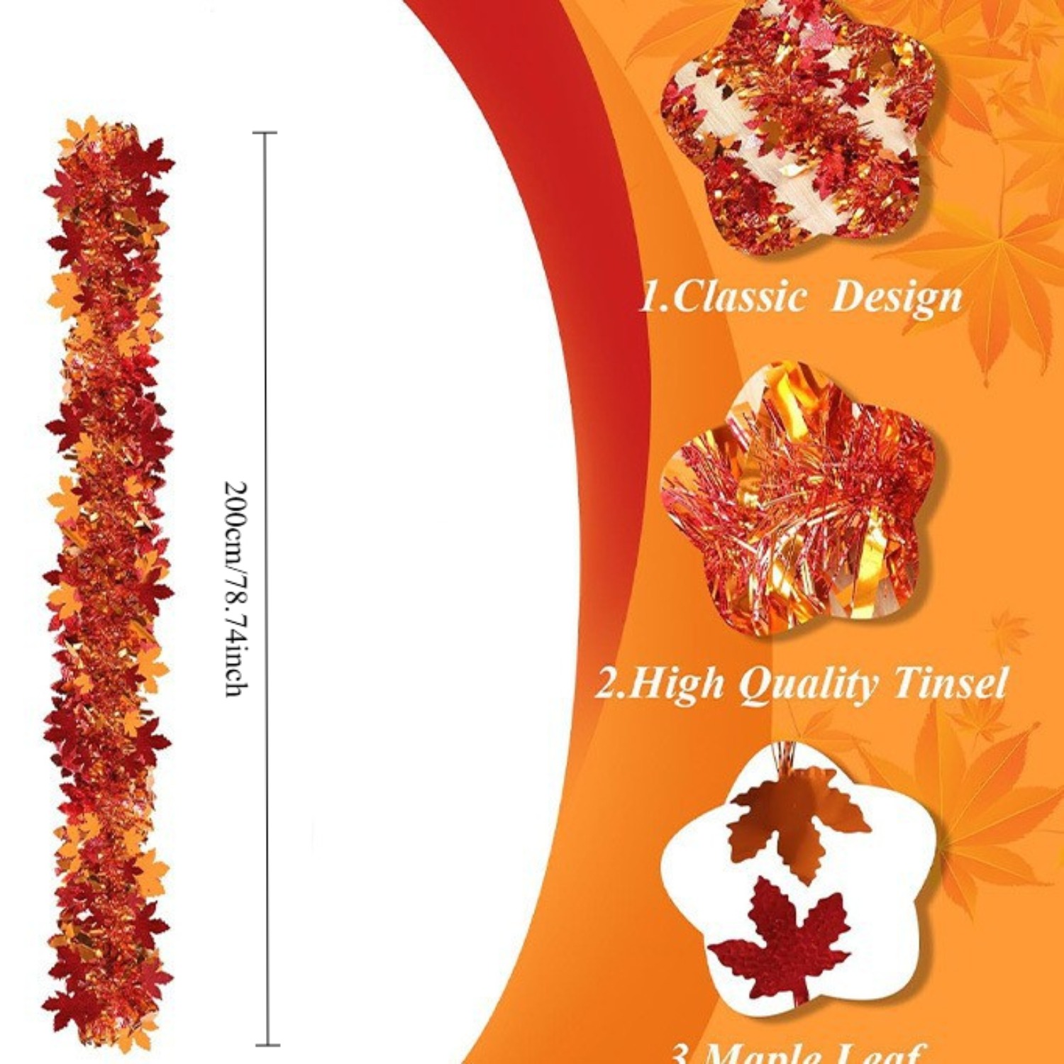Thanksgiving herfsttinselguirl - Tinsel Garland Decoration recensie en prijs