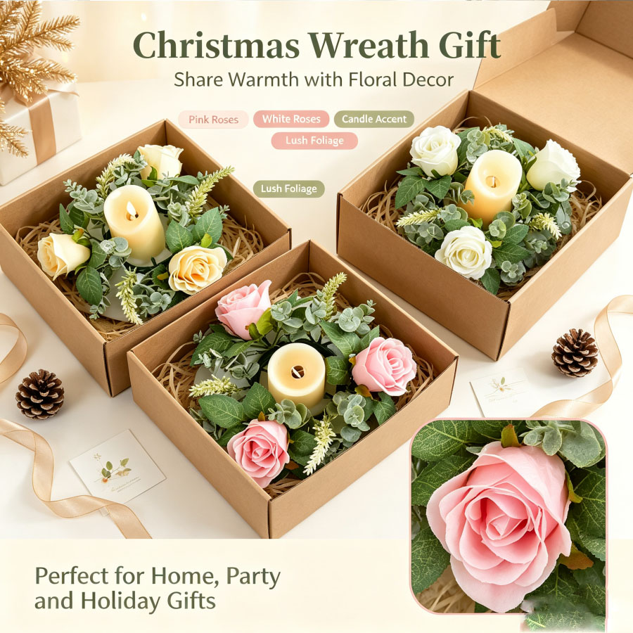 Kunstmatige rozenkransvormige  - Christmas Wreath Fake recensie en prijs