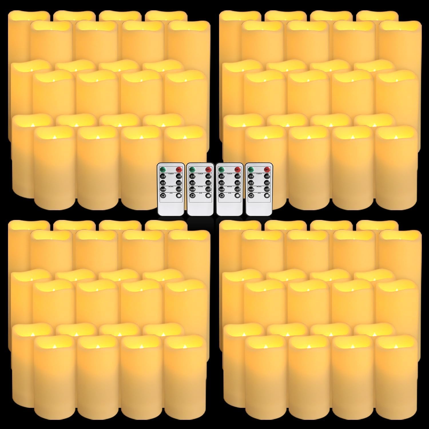 Set van 96 waterdichte buitenk - Holiday Candle Set recensie en prijs