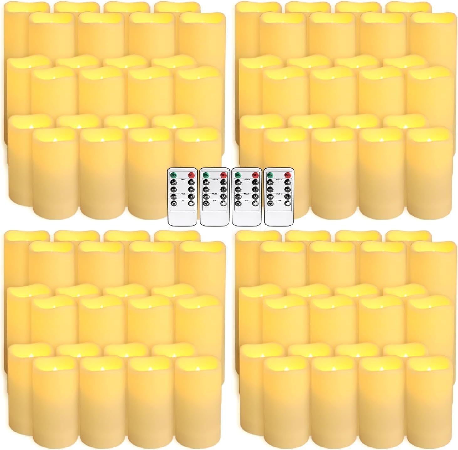 Set van 96 waterdichte buitenk - Holiday Candle Set recensie en prijs