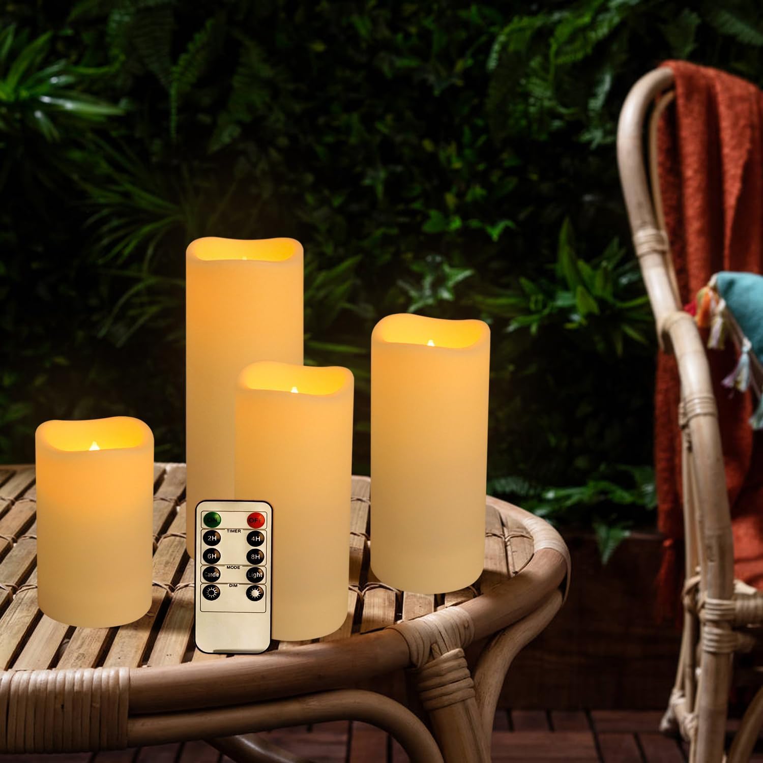 Set van 96 waterdichte buitenk - Holiday Candle Set recensie en prijs