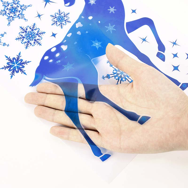 Kerst Raamstickers Elanden Bla - Snowflake Window Decal recensie en prijs